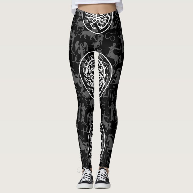 Leggings Patrón Zodiac Z02 - Escorpio.w (Anverso)