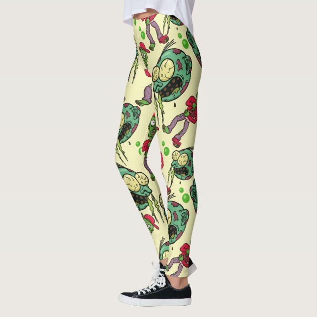 Leggings Patrón Zombie Enfermo (Izquierda)