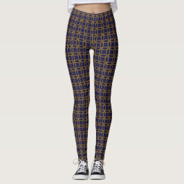 Leggings Patronato de la Marina Náutica Azul y Oro