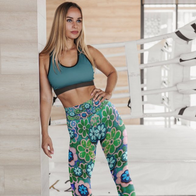 Leggings Patronato Hippie Floral Flotante | Piernas (Subido por el creador)