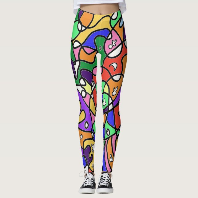Leggings  Patrones abstractos  (Anverso)
