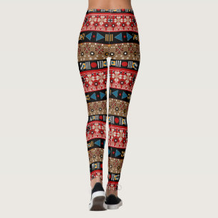 Leggings Patrones africanos, patrón oriental