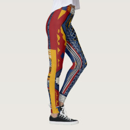 Leggings Patrones audaces para un mosaico dinámico de aspec