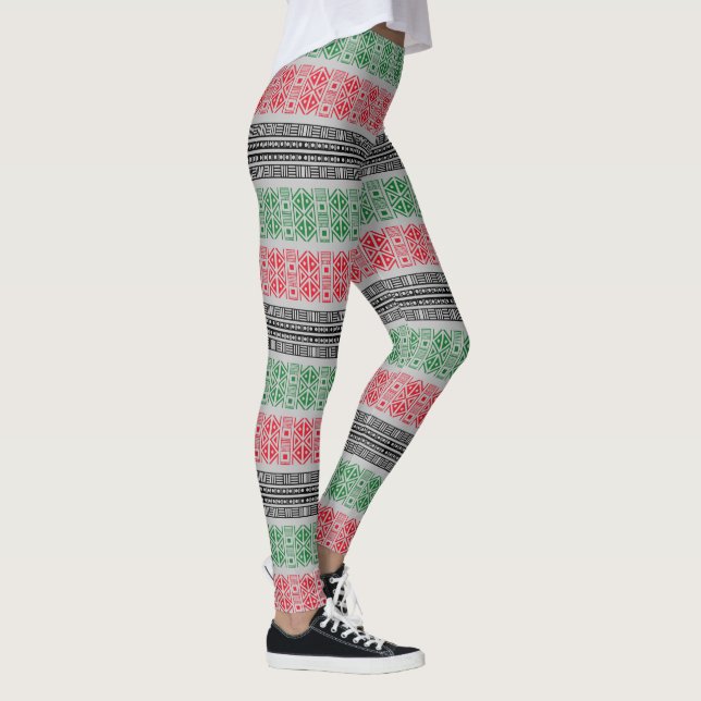 Leggings Patrones de Bandera de Kwanzaa (Derecha)