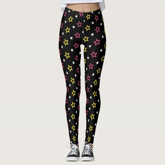 Leggings Patrones de estrellas (Anverso)