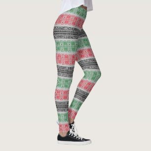 Leggings Patrones de la bandera de Kwanzaa