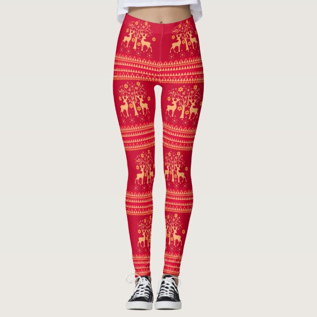 Leggings patrones de navidad (Anverso)