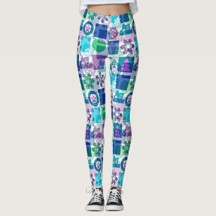 Leggings patrones de navidad
