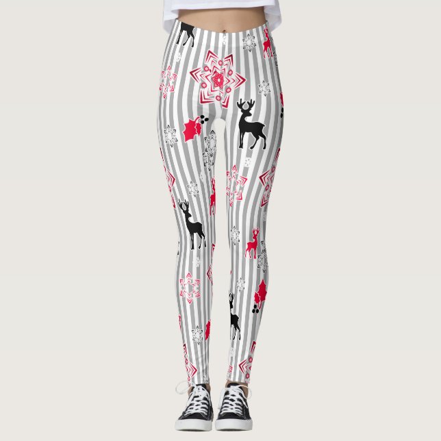 Leggings patrones de navidad (Anverso)