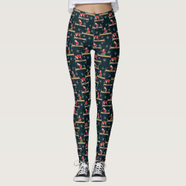 Leggings Patrones de Navidad sin Costuras de Pilates Reform