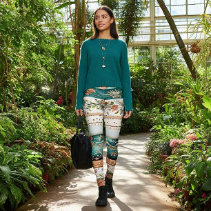 Leggings Patrones mezclados shabby chic
