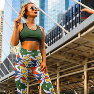 Leggings Patrones Tradicionales Africanos De Baile De Alta