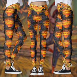 Leggings Patterned Sunset Plaza Marina 2584