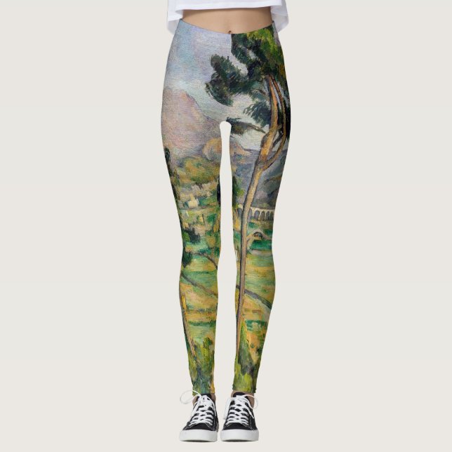 Leggings Paul Cezanne - Mont Sainte-Victoire y Viaducto (Anverso)