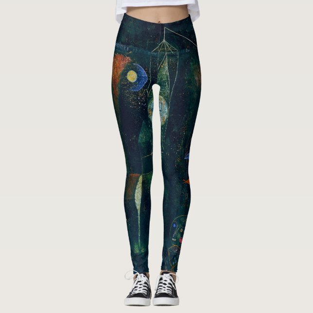 Leggings Paul Klee Fish Magic Resumen Pintura de arte gráfi (Anverso)