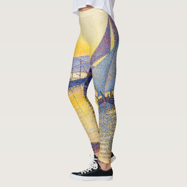 Leggings Paul Signac - El puerto al atardecer, Opus 236 (Izquierda)