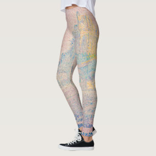 Leggings Paul Signac - Monte Saint Michel Niebla y Sol