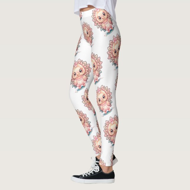 Leggings Pavo de Acción de Gracias Lindo (Izquierda)