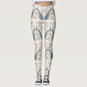 Leggings Pavo Real Floral Vintage Elegante (5)