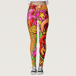 Leggings Paz, amor y felicidad