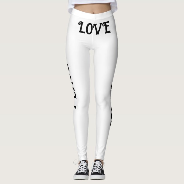 Leggings Paz, amor y positividad (Anverso)