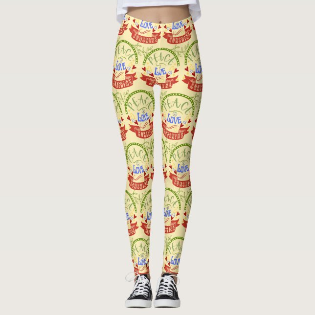 Leggings Paz, Amor y Sol  (Anverso)