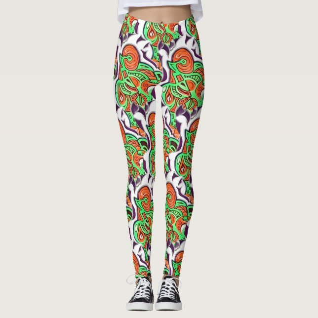 Leggings PAZ audaz - Fruta del espíritu - Piernas (Anverso)