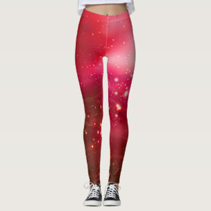 Leggings Paz cósmica (rojo cereza)