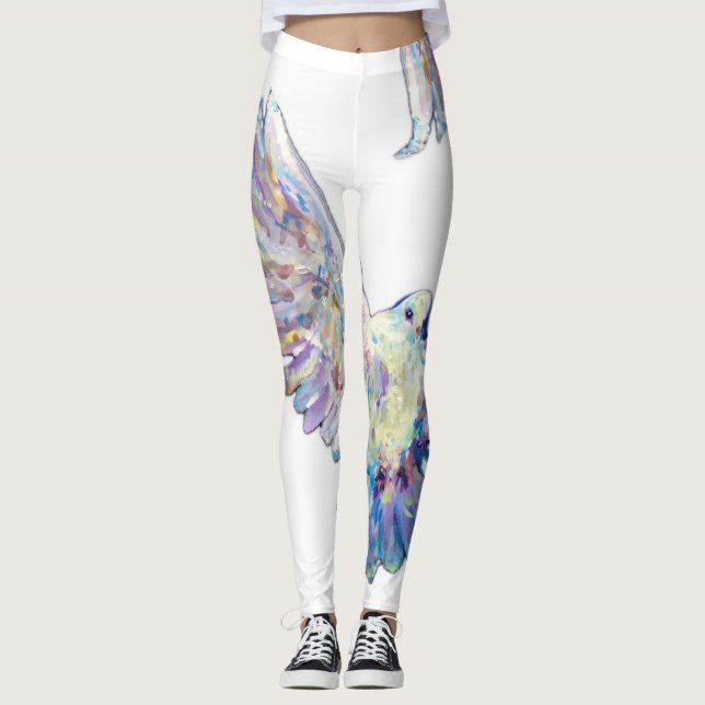 Leggings Peace Dove Fly Maureen Girard (Anverso)