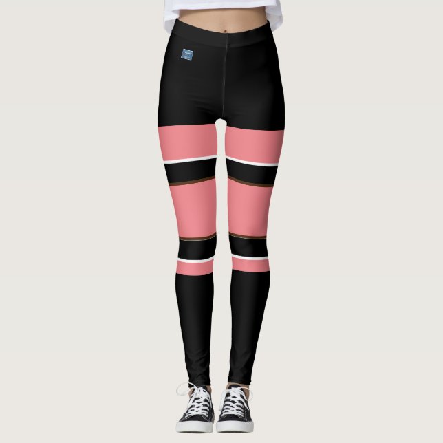 Leggings (Peach Black) RFPMDesigns ©️ 2024 (Anverso)