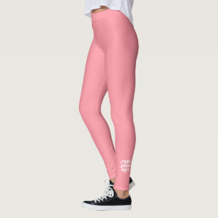 Leggings Peach sólido personalizado