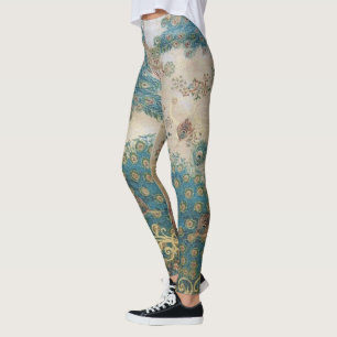 Leggings Peacock de época - Piernas