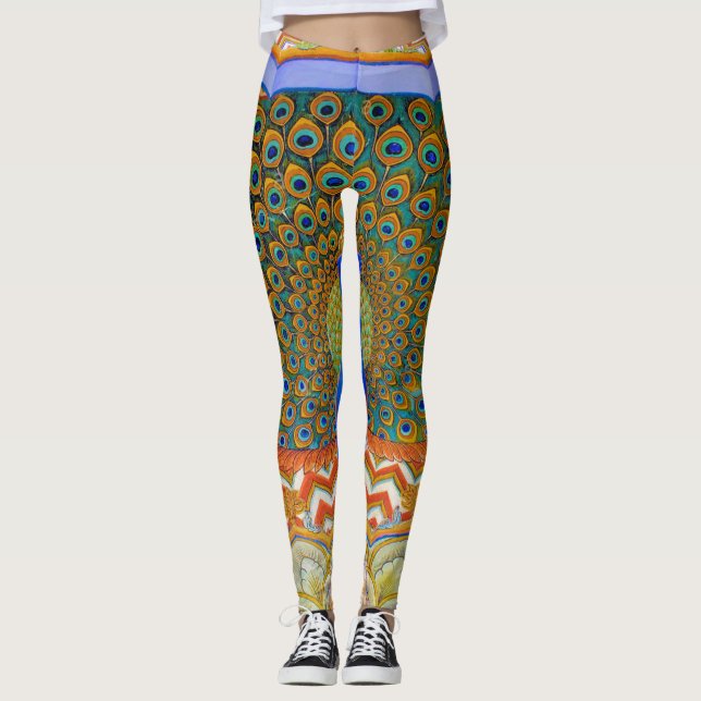 Leggings Peacock Feathers (Anverso)