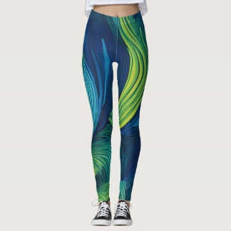 Leggings Peacock Petals