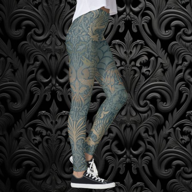 Leggings Peacock y Dragón de William Morris (Peacock and Dragon by William Morris Leggings)