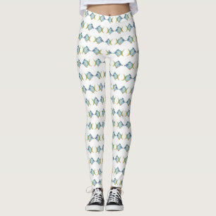 Leggings Peces de acuarela Peces de dibujos curados Persona