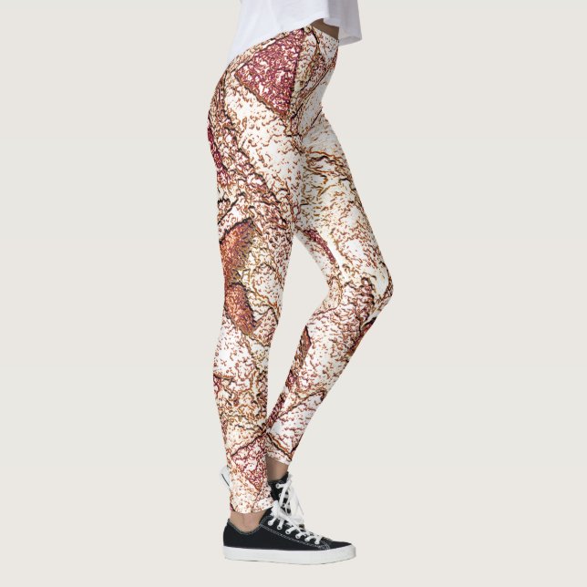 Leggings Pedra áspera em marrom claro cremoso (Derecha)
