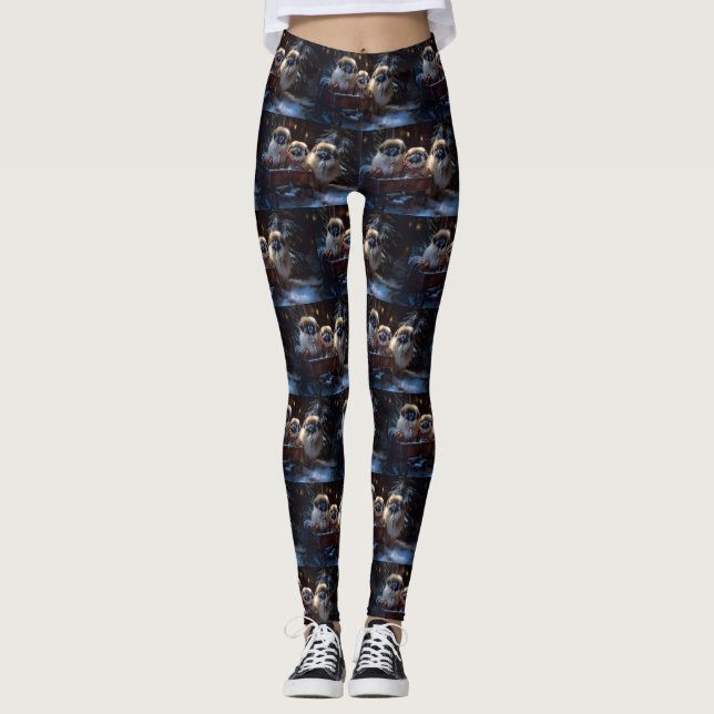 Leggings Pekinés Temporada Navideña Festiva (Anverso)