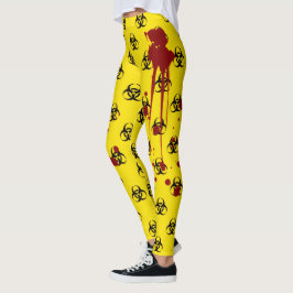 Leggings Peligro Biológico de Salpicaduras de Sangre