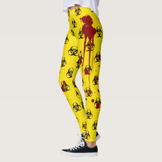 Leggings Peligro Biológico de Salpicaduras de Sangre