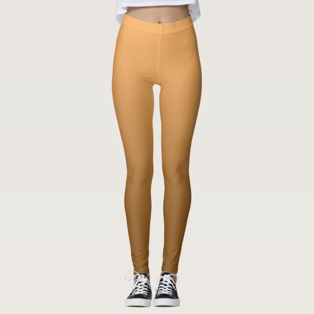 Leggings Pendiente neutral y llana de oro (Anverso)