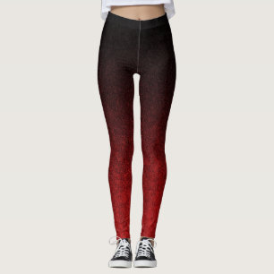 Leggings Pendiente roja y negra de Falln del purpurina