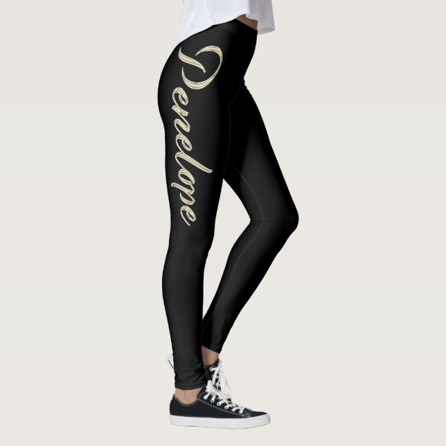 Leggings Penelope white gold Handwriting Hose (Derecha)