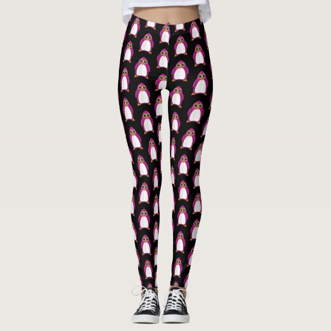 Leggings Penguin Violet (Anverso)