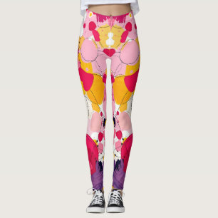 Leggings "Pensamientos de Amor Aleatorios" - Abstracto Colo