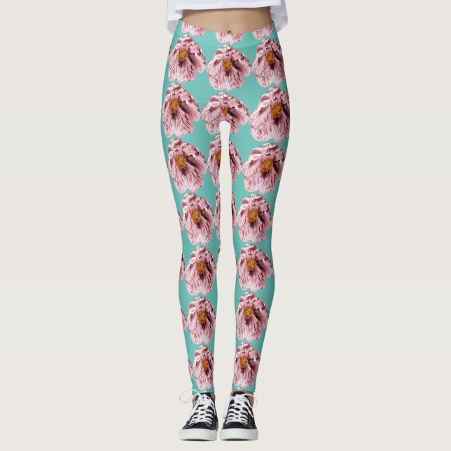 Leggings Peón de floración vintage (Anverso)