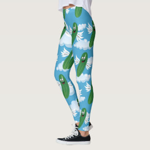 Leggings Pepinillos De Pepino Divertidos Humor De Comida Fa