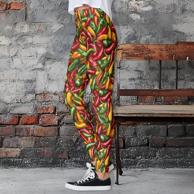 Leggings Peppers de Chili Caliente (Hot Chili Pepper Leggings)