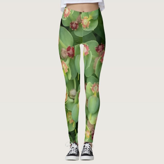 Leggings Pequeña Flora Verde (Anverso)