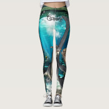 Pequeña sirena con seadragón.